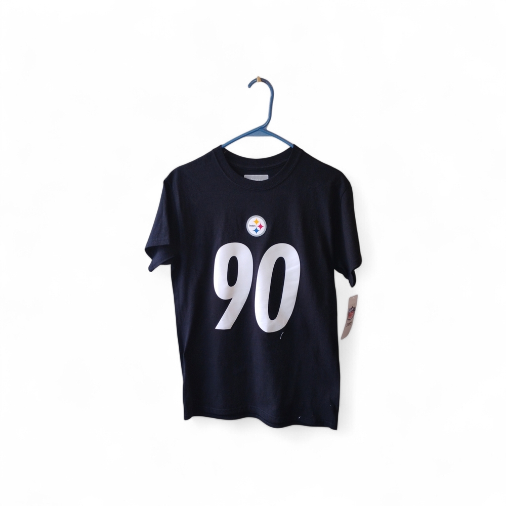 Kids Black Graphic Tee with Number Print